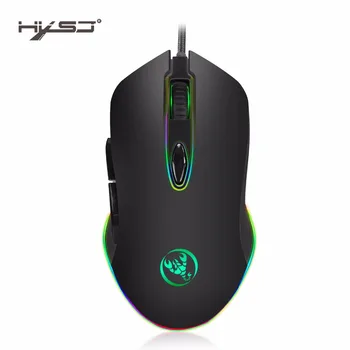 

Gaming Mouse Wired USB Mouse Optical 4800 DPI RGB Light Mice RGB Backlit Desktop For game player