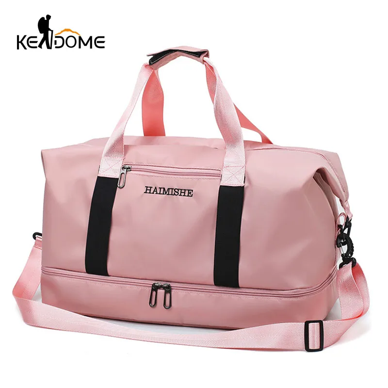 2019 Travel Luggage Bag Waterproof Nylon Sports Bag Lady Duffel Gym