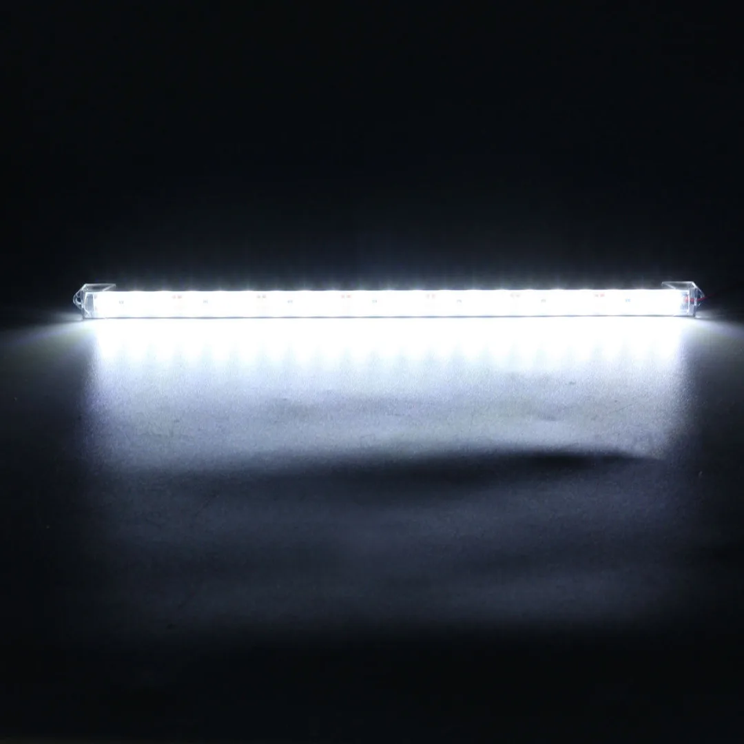 2Pcs 30cm 12V Clear White 21LED 5630 SMD Car Bar Cabinet Interior Strip Light