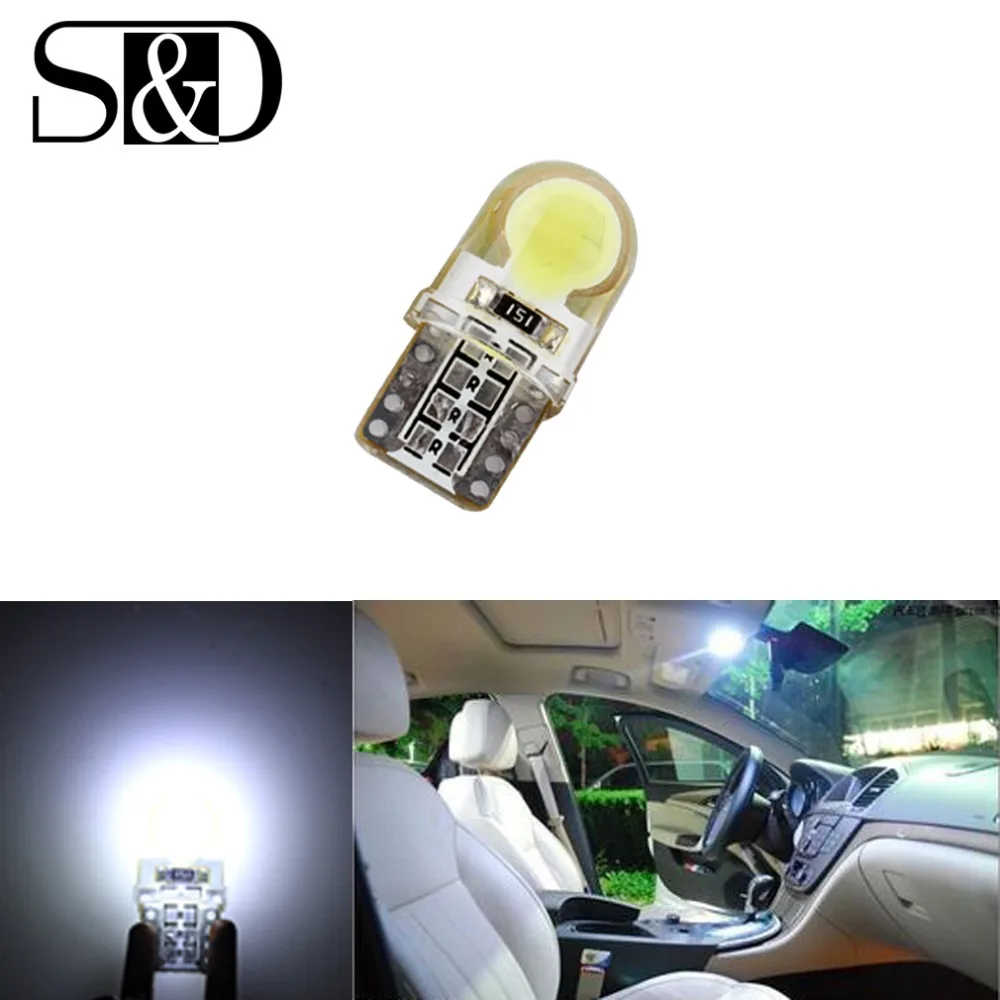 Авто T10 чистый белый 194 W5W 168 COB 8-SMD кварцевая Автомобильная светодиодный супер яркий Поворотный Светильник для номерного знака Лампа DC12V