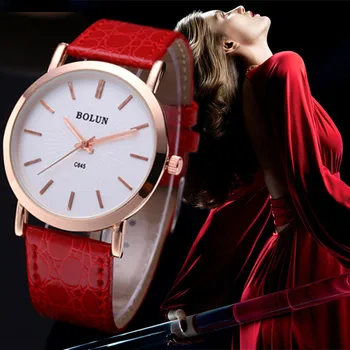 

Casual Women Watch Fashion Brand Red Stage Dress Watches Female Quartz Wristwatch Relogio Feminino Clock Lady Relogio Masculino