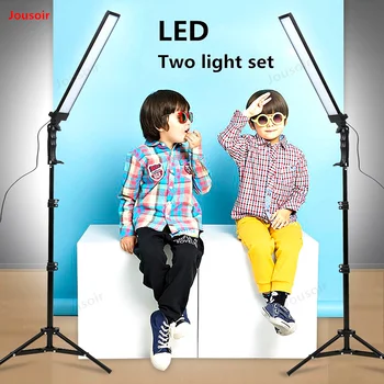

LED Light Kit Studio Softbox 2 Lamp Set photographic lamp live still shooting dimming lamp photography Light Equipment CD50 T11
