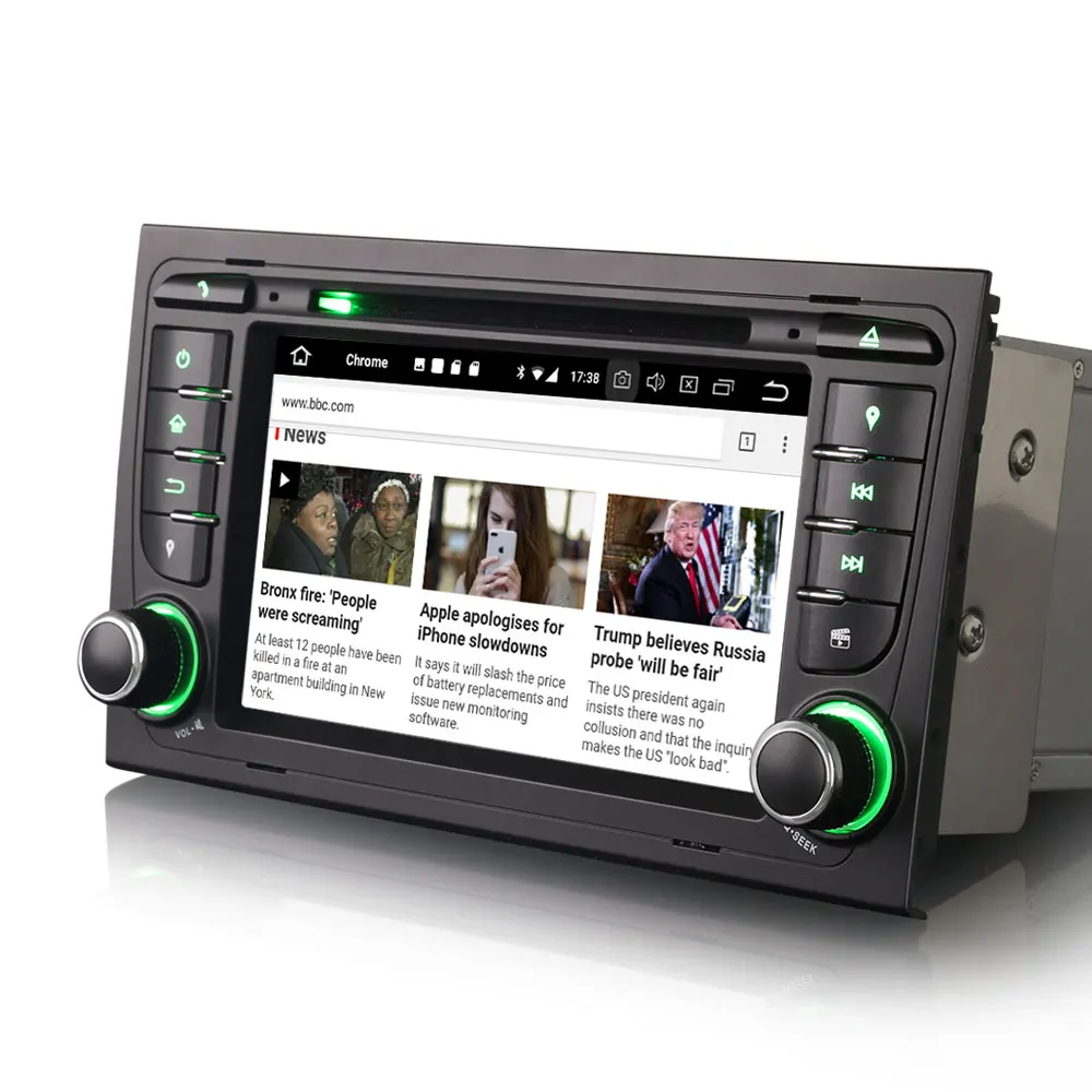 Best Erisin ES7878A 7" Android 8.0 Car GPS Radio DVR DAB+ DVD for AUDI A4 S4 RS4 B7 B9 SEAT EXEO 3