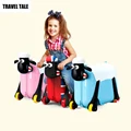 TRAVEL TALE Kids ride on trolley suitcase Baby toy pulling along luggage bag for children