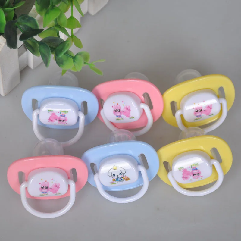 1pcs Cartoon Funny pacifier safety environmental silicone nipple