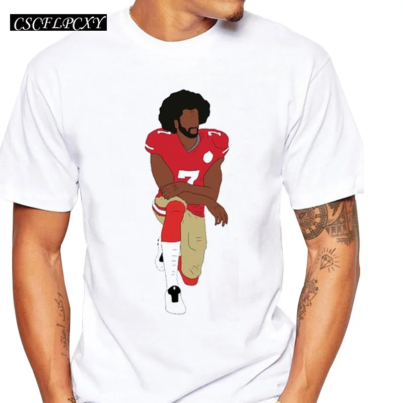 Newest-Fashion-Colin-Kaepernick-Kneeling-Men-T-Shirt-Funny-Printed-Tops-Short-Sleeve-T-Shirts-Hipster.jpg_640x640 - 