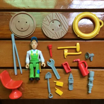 

1Set with accessory fireman sam action PVC Figure plush toy
