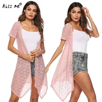 

Lace Pink Tunic See Through Beach Dress Cover Ups Irregular Long Beach Wear Kaftan Summer Bikini Cover Up Loose Casual Wrap