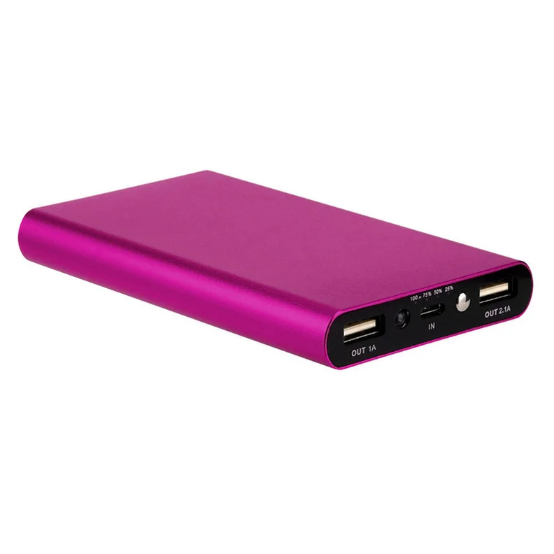 

Ultra thin power bank 20000mah Dual USB External Battery Charger powerbank battery pack for iPhone 8 8plus X samsung s9 plus