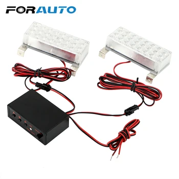 

FORAUTO Multi-function Car Accessories Flashlight External Lights Signal Lamp Car-Styling Flash Light LED Strobe Light Warning