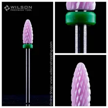 Розовый керамический сверло для ногтей-пламя бит-грубая(612041