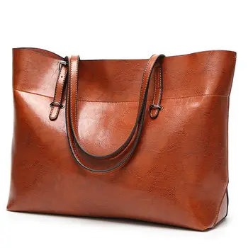 

Lady Leather Shopping Messenger Purse Top Handle Handbags Women's Shoulder Tote Satchel Bag