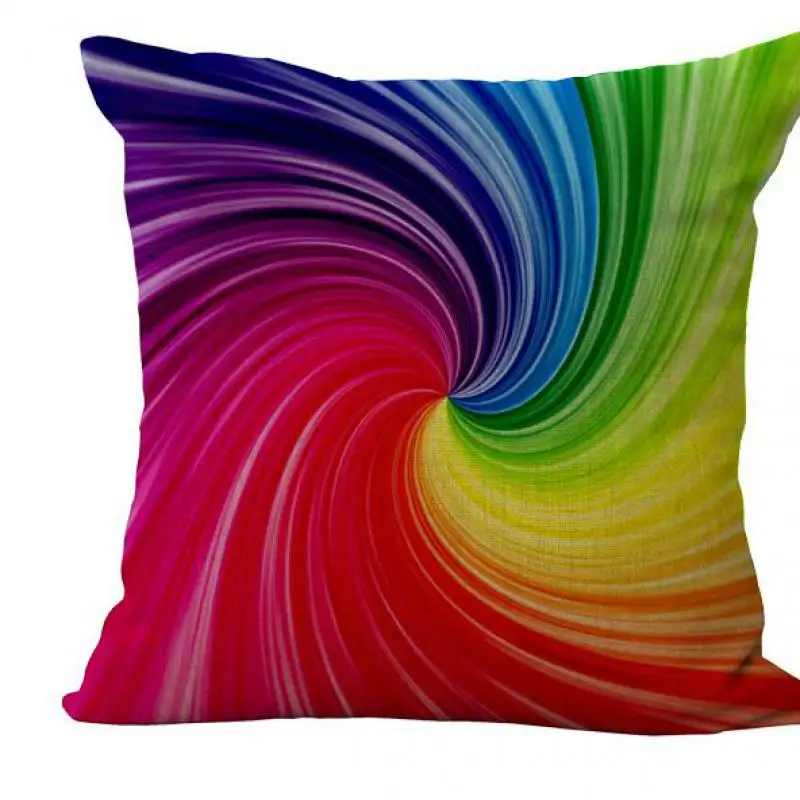 Free-Shipping-Color-Pencil-Umbrella-Feather-Corrugated-Whirlpool-Colorful-Creative-Cushion-Linen-Cotton-Pillow-Sofa-Cushions