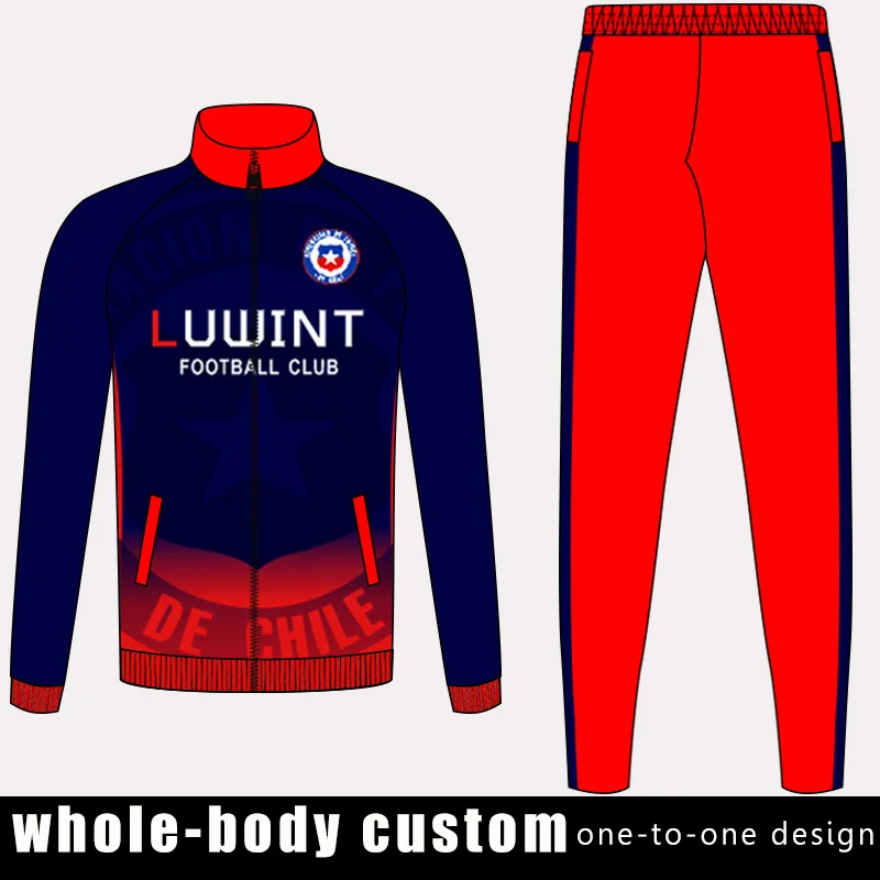 

Customized sublimation soccer training suit soccer tracksuit training jogging in outerwear and pants