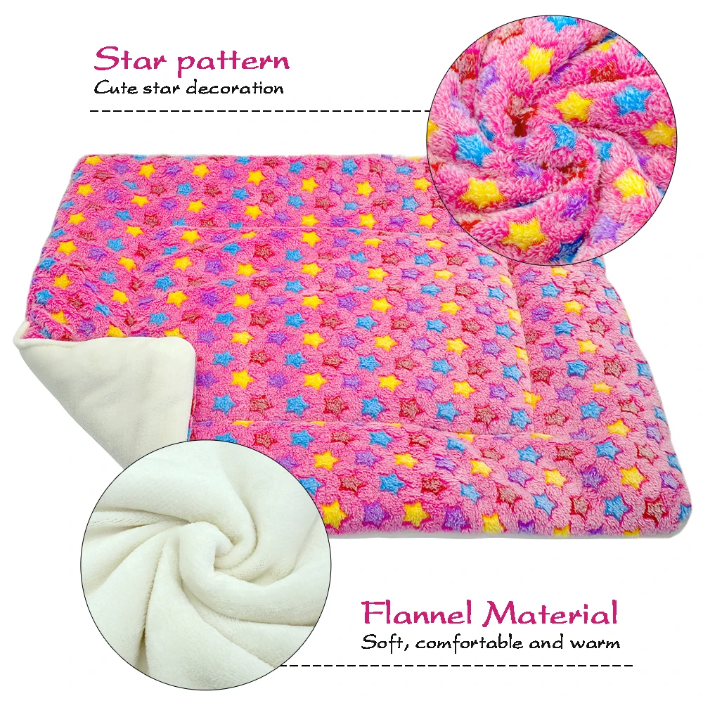 Warm Pet Dog Cat Bed Soft Winter Pets Bed Mat Puppy Cat House Dog Beds Blanket For Small Medium Large Dogs Cats Cama Perro S-XL