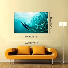 1 Panel Pop A4 Art Decoration Posters Modern Seascape Canvas Prints Painting Surfing Wall Art Pictures For Living Room No Framed