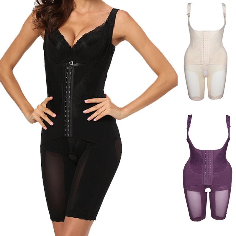  Fshion Women Waist Trainer Corset Full Body Shaper Waist Cincher Underbust Bodysuits Postpartum Sha