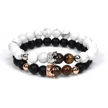 Dropshiping Горячие Мода Проложить Лев Крест гантели шлем браслет с буддийскими шармами для мужчин женщин Парные браслеты ювелирные изделия Pulseiras