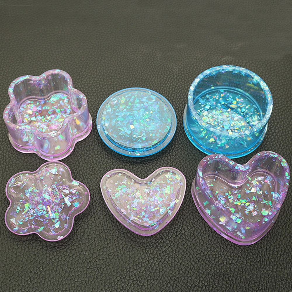 

2019 New Silicone Mould Small Geometric pattern shape Storage Box DIY Handmade Making Crafts Crystal Epoxy Mold