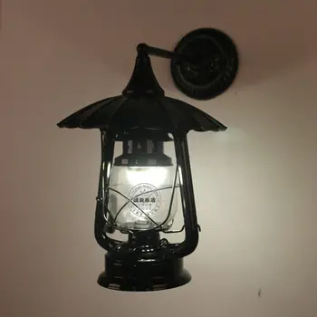 

American style iron wall lights creative aisle waterproof outdoor courtyard lamp bathroom balcony lamp lantern wall lights ZA