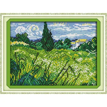 

Everlasting Love The Field Chinese Cross Stitch Kits Ecological Cotton Stamped 11CT 14CT DIY Gift New Year Decorations For Home
