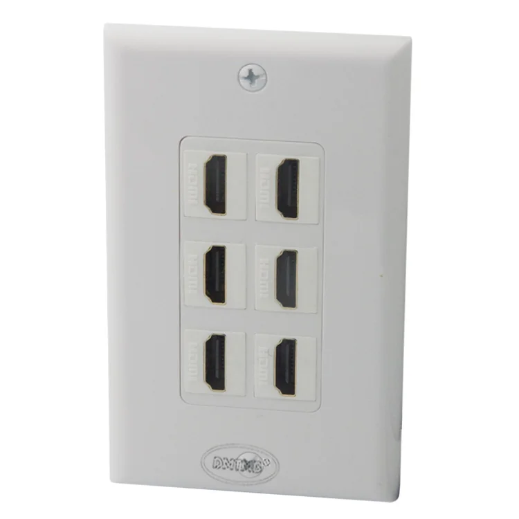 Buy 6 X HDMI wall plate with female to female