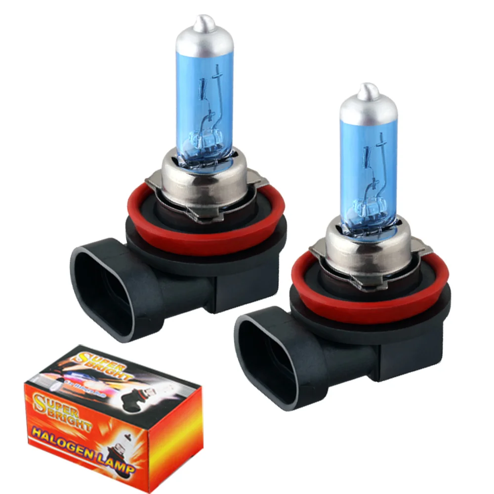 H8 35W Halogen Bulbs super white Headlights fog lamps running bulbs