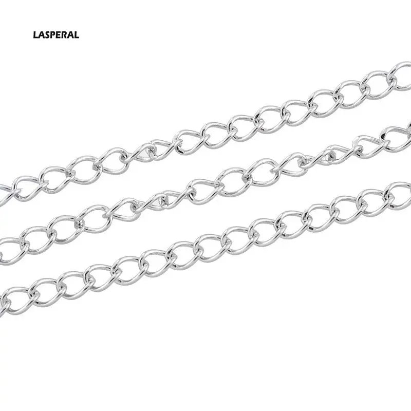 LASPERAL 20CM Stainless Steel Necklace Chain For Bracelet Jewelry
