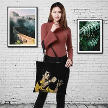 Кунг-фу фильм звезда печать дамская сумка фильм звезда герметичный пакет для жидкости экологический многоразовый пляжная сумка дамские сумки