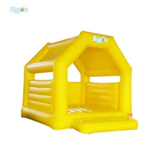 Mini Yellow Color Inflatable Bouncy Castle Bouncer for Rental Use