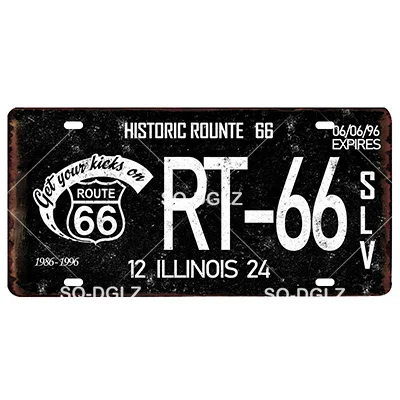 [SQ-DGLZ] Route 66 номерной знак Настенный декор мать дорога Олово знак США дорога металлическая картина "знак" таблички плакат