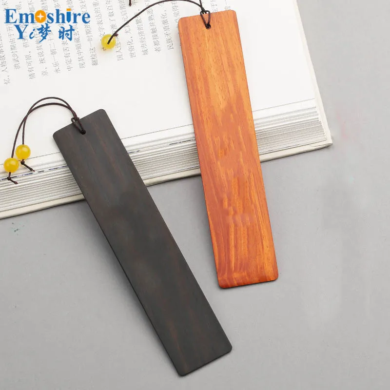 Emoshire Mahogany inlaid copper double bookmark Tan Violet Tan to bookmarks Classical Chinese gift creative custom lettering (7)