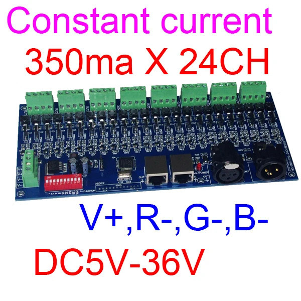 

350ma 700ma DMX512 DECODER  constant current 24CH  dimmer 24 channel  dimmer driver