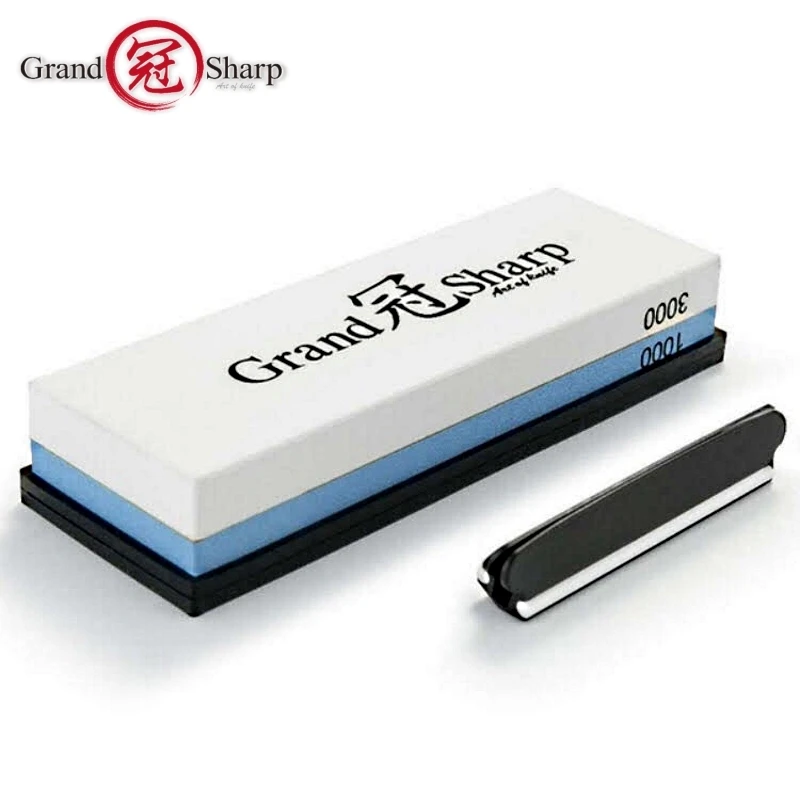 Дамаск Кухня ножей vg10 японский кирицукэ Ножи точилка Grindstone1000/3000 Пособия по
