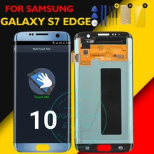 Для samsung Galaxy S7 край ЖК-дисплей Дисплей Сенсорный экран для Galaxy S7 edge планшета Ассамблеи G935F замена запасных Запчасти
