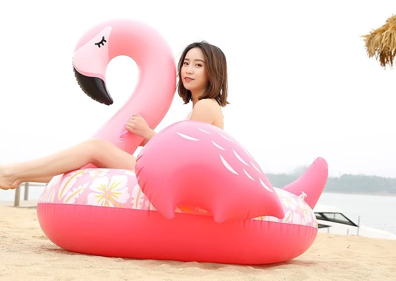 150 см 60 дюймов гигантский надувной бассейн Фламинго поплавок Единорог езда на воде Кольцо для отдыха партии игрушки Piscina