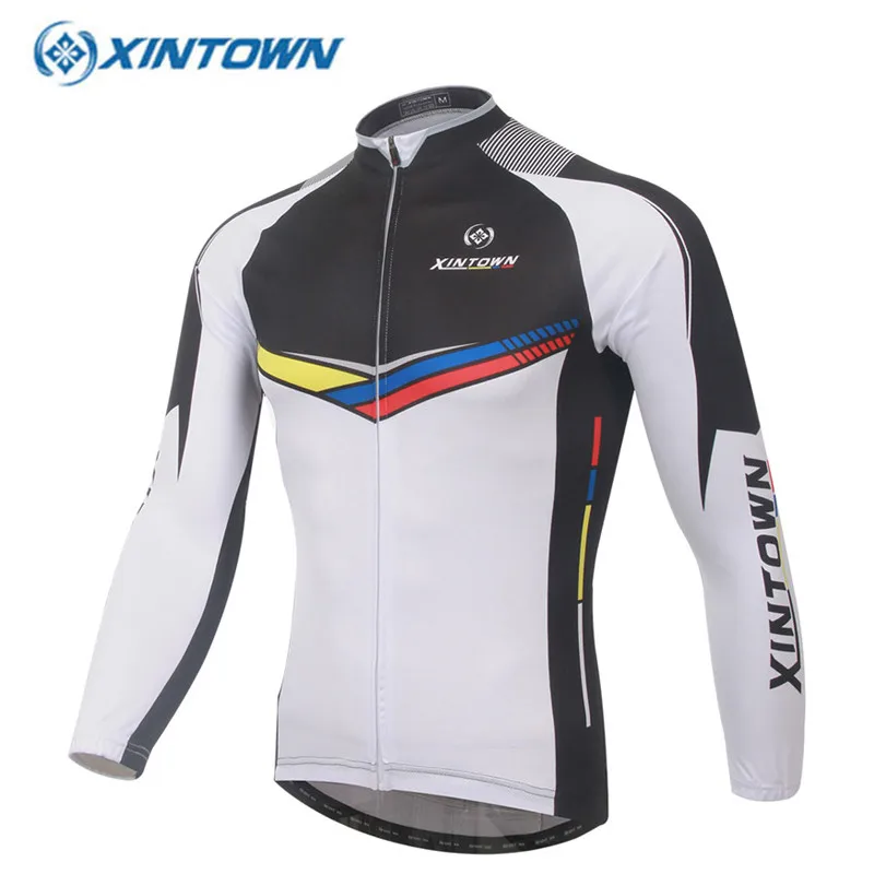 XINTOWN Велоспорт Джерси зимний длинный велосипед тепловой флис Ropa Roupa De Ciclismo Invierno Hombre Mtb Одежда 17 цветов - Цвет: 15