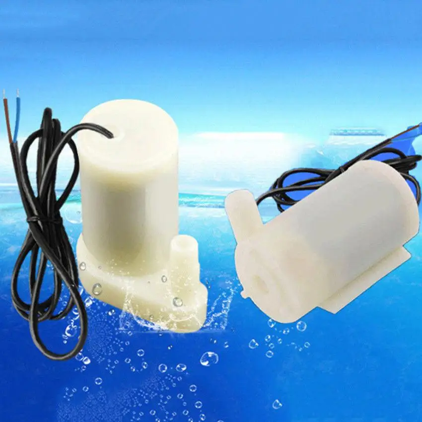 3V маленький микро погружной электродвигатель постоянного тока мини водяной насос для аквариума Фонтан аквариумных принадлежностей 80-100L/ч