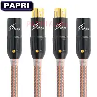 PAPRI MPS QR-XLR Gold Plated Jack Plug HiFi Connector 6N 99.99997% OCC Wire Audio Cable DAC DVD CD Amplifier