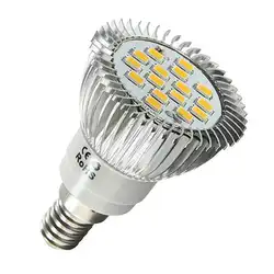 Smuxi Светодиодный лампочки E14 SMD 5630 16 светодиодный энергосберегающие лампы прожектор пятно света лампы 560LM теплый белый освещение AC220V-260V
