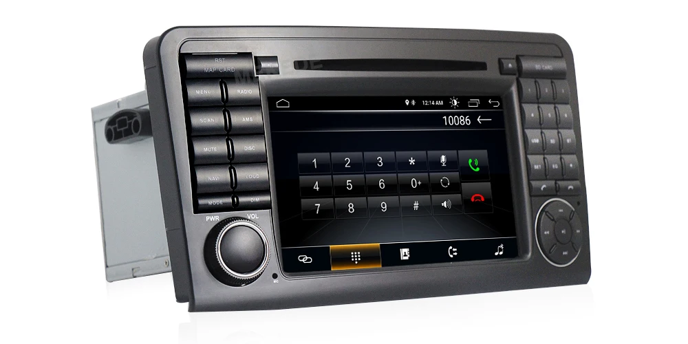 HD 2DIN 1024x600 Android 8,1 Автомобильный DVD плеер для Mercedes Benz класс GL ml W164 ML350 ML500 X164 GL320 GPS стерео радио