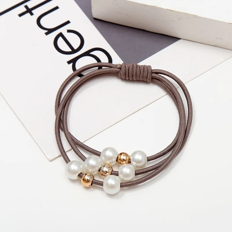 10pcs Fashion Shiny Pearl Hair Bands Elastic Rubber Bands for Women Hair Accessories Colorful Hair Rope Ring Headwear Headbands 10pcs Fashion Shiny Pearl Hair Bands Elastic Rubber Bands for Women Hair Accessories Colorful Hair Rope Ring Headwear Headbands