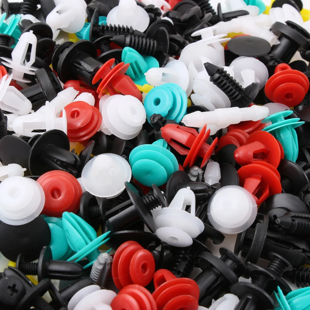 200PCS 100PCS Universal Mixed Plastic Car Clips for Auto Bumper Door