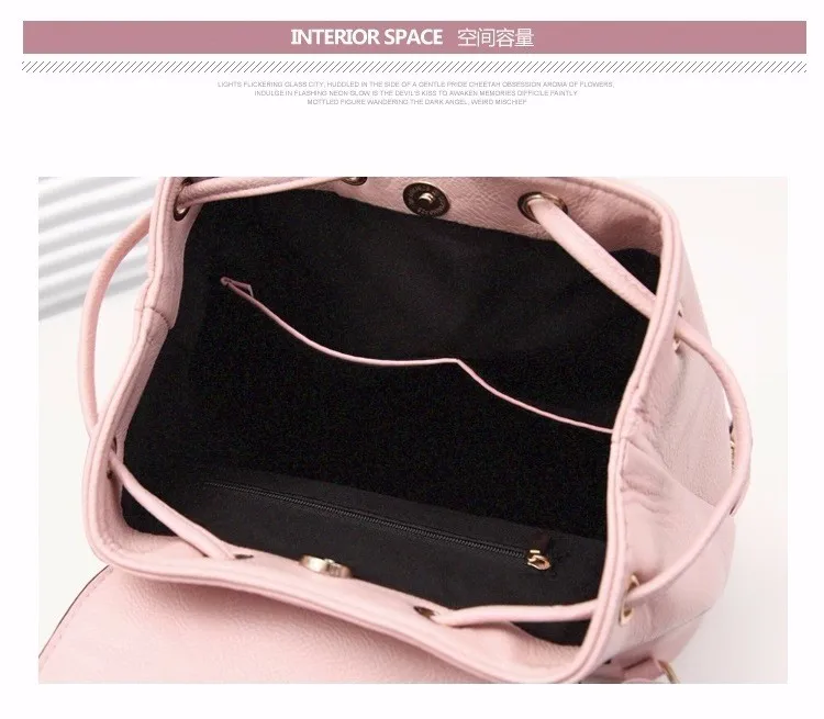 Повседневный Кожаный женский рюкзак, модный Школьный рюкзак, Женские рюкзаки в консервативном стиле, высокое качество, розовый/черный рюкзак