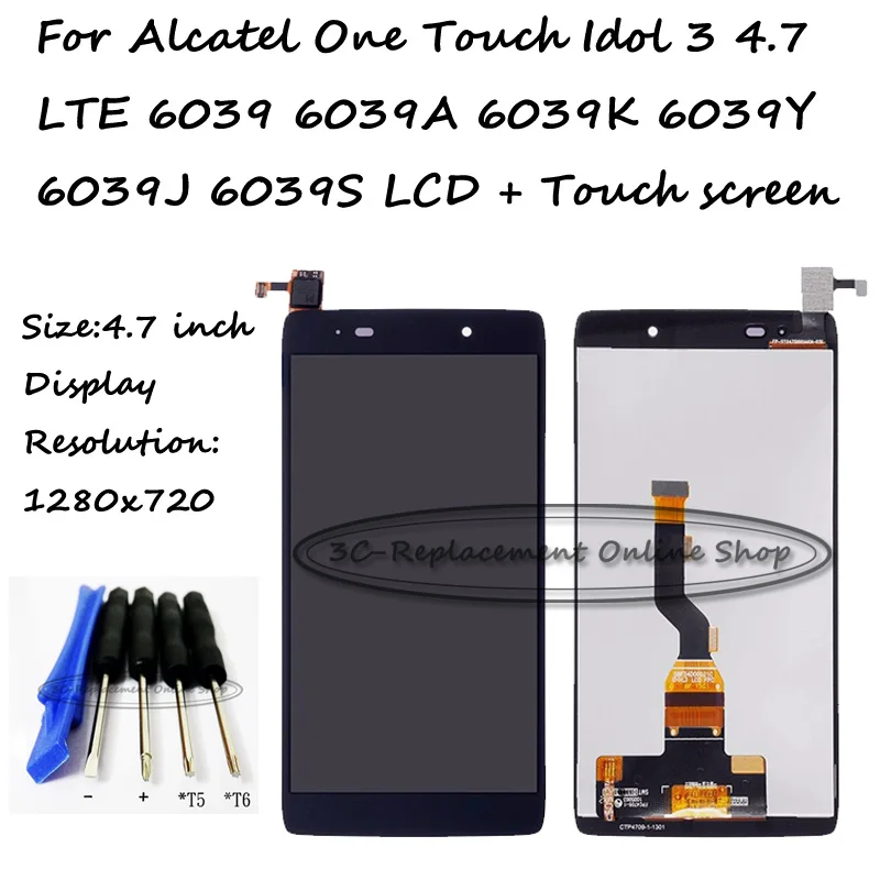 Для Alcatel One Touch Idol 3 4 7 LTE 6039 6039A 6039K 6039Y 6039J 6039S ЖК дисплей + фото Инструменты|touch screen