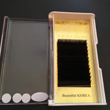 Смешанный размер в виде плоского эллипса B Искусственные ресницы-матовая отделка