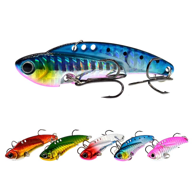 

6cm/20g All Depth Sinking Jig Head Fishing Spoon Lure Metal Vibes Blade Lures