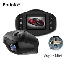 Podofo Super Mini Car DVR Camera Novatek 96223 DVRs Full HD 1080P Dashcam Video Registrars Parking Recorder G-Sensor Dash Cam