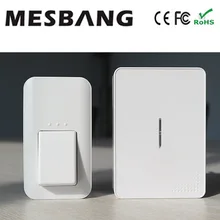 Беспроводной дверной звонок 433hmz с колокольчиком открытый дверной звонок нет необходимости батарея есть Питание сам колокольчик с вилкой питания ЕС