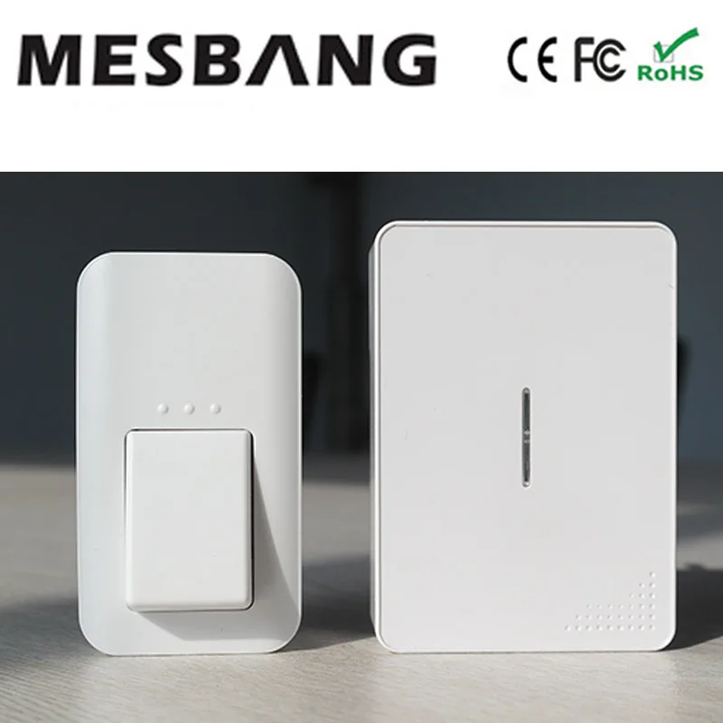 

wireless doorbell door bell 433hmz with Chime Outdoor doorbell no need battery have power itself chime with EU power plug